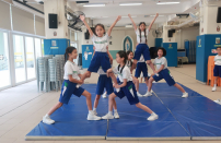 按下放大相片 啦啦隊進階